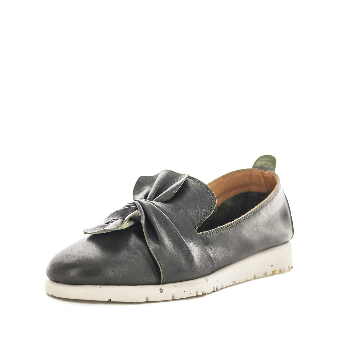 Baly-DGRN-02 Soft Tread Allino Baly Womens Slip Ons - Dark Green (9022265950431)