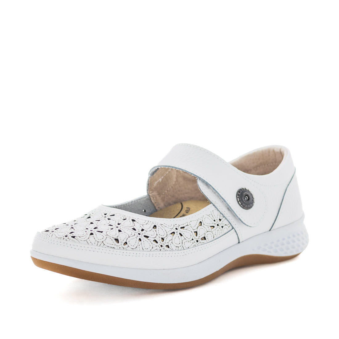 Cada-WHTSMTH-02 Just Bee Cada Womens Slip Ons (6979920036008)