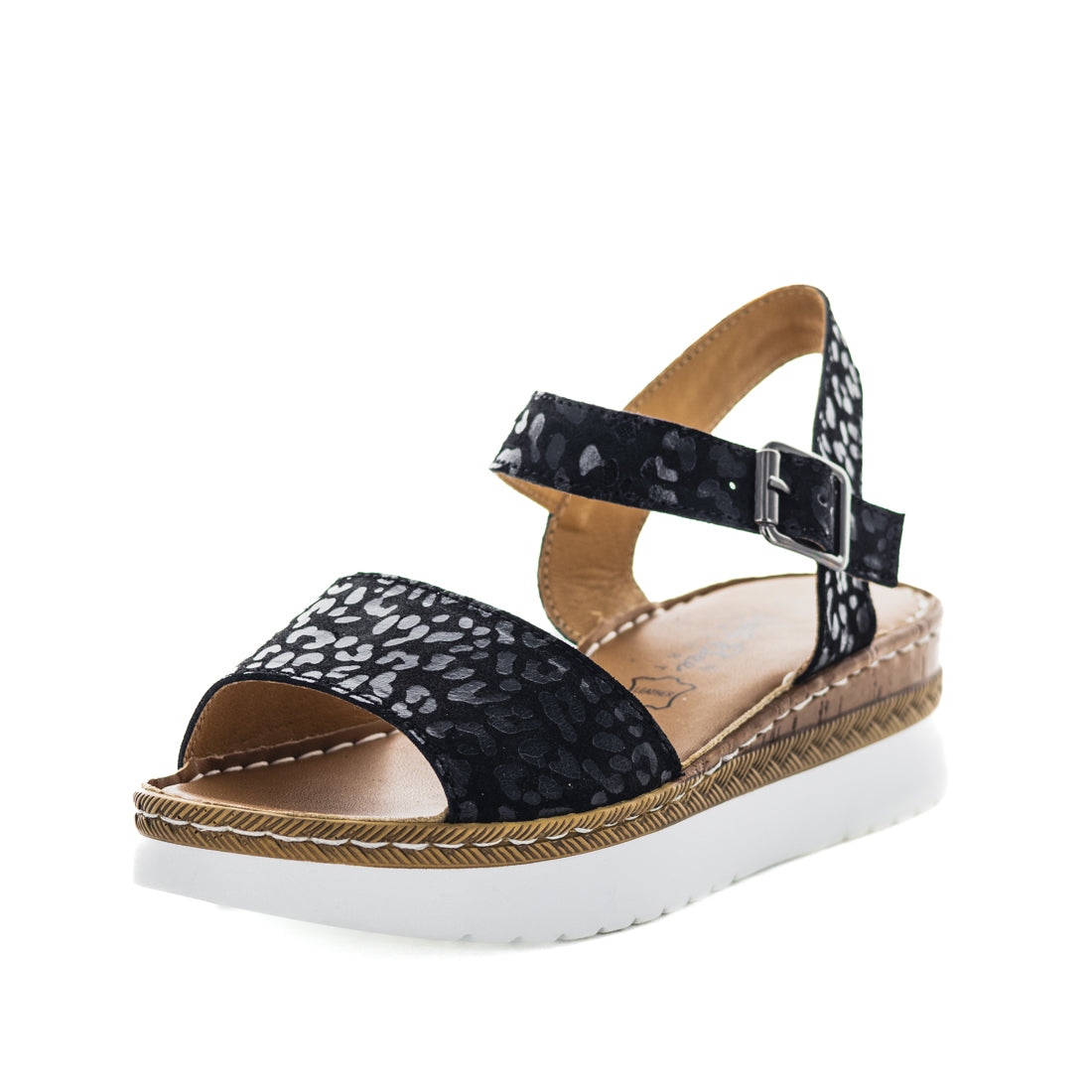 Cosmo-BLKLEO-02 Just Bee Cosmo Womens Sandals (9140084343007)