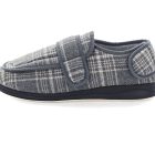 Panda Edison Women's Slippers - Grey Check (9022275584223)