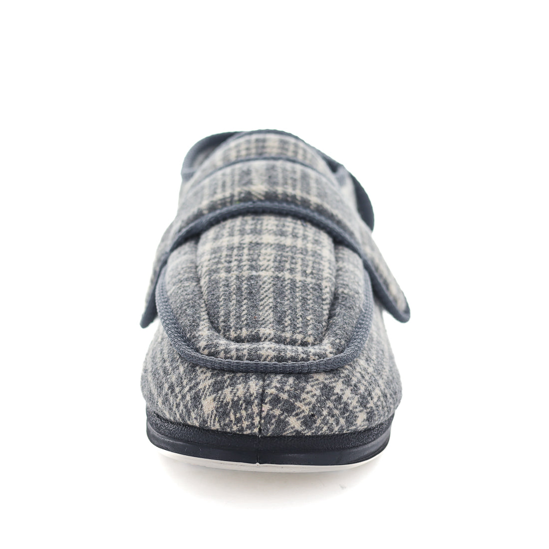 Panda Edison Women's Slippers - Grey Check (9022275584223)