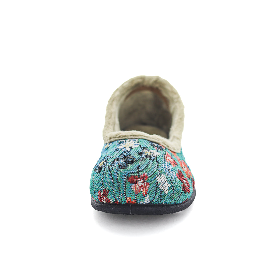 Panda Elgin Women's Slippers - Green Floral (9005720895711)