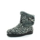 Panda Ellidy Women's Bootie Slippers - Grey Leopard (9005720436959)
