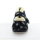 Panda Emee Women's Slippers - Black Floral (9005720830175)