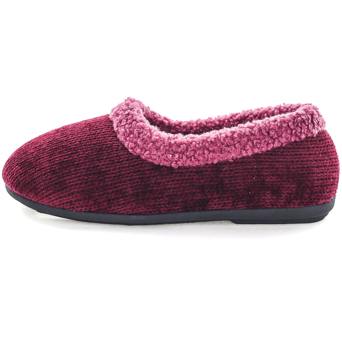 Panda Enuri Women's Slippers - Burgundy Knit (9005720961247)