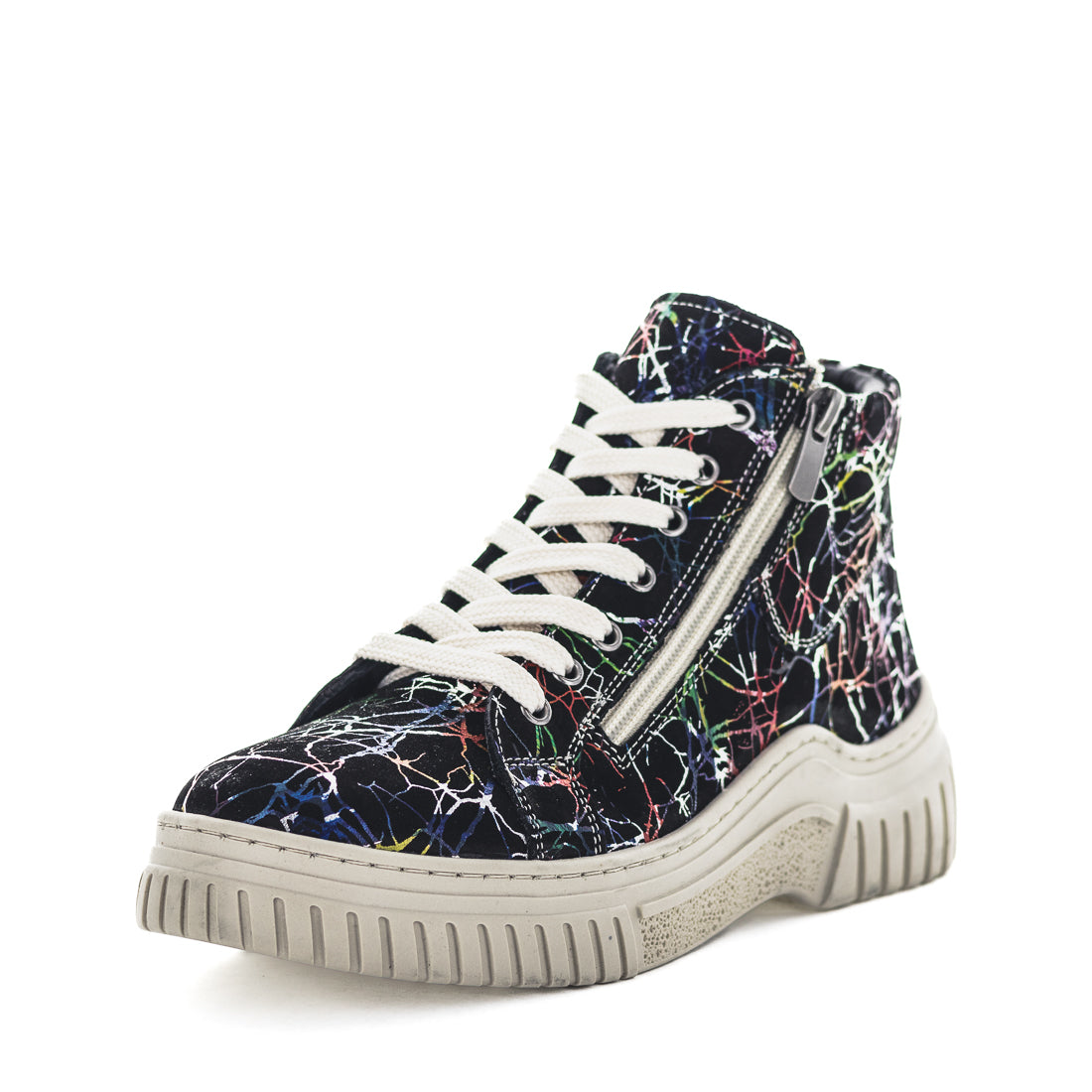 Henly-BLKPR-02 Zola Henly Womens Boots - Black Print (9022258643167)