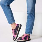 Zola Herby Womens Sneakers - Pink Print (9022254711007)