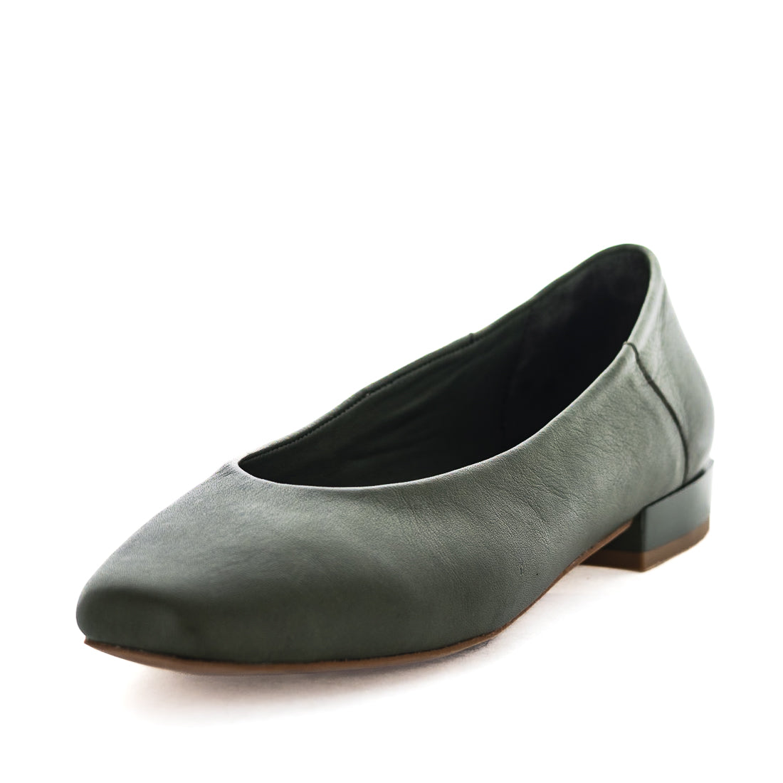Hilia-OLVSM-02 Zola Hilia Womens Slip Ons - Olive Smooth (9027155263711)