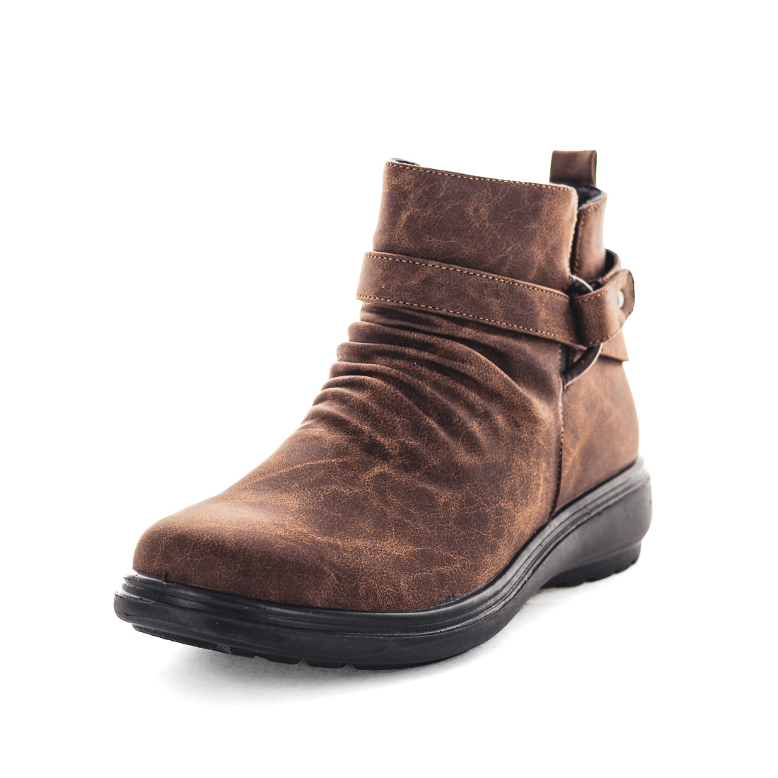 Marcella-BRWBRU-02 Aerocushion Marcella Womens Slip Ons - Brown Brushed (9008277979359)