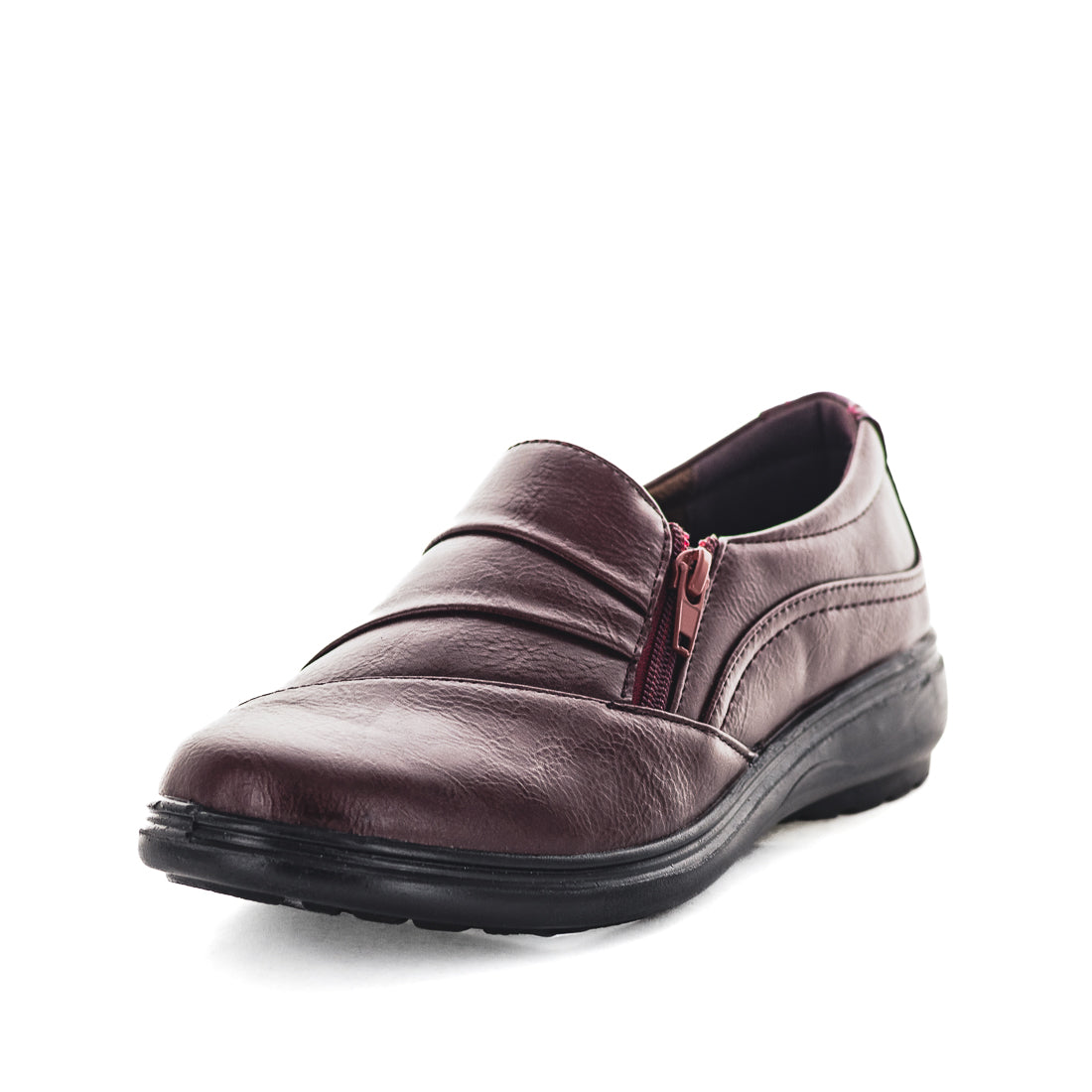 Mayas-WNE-02 Aerocushion Mayas Womens Slip Ons - Wine (9003609653471)