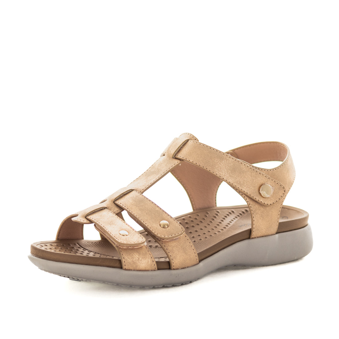 Mindi-RSGLDSHMR-02 Aerocushion Mindi Womens Sandals - Rose Gold Shimmer (9138933891295)