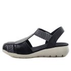 Aerocushion Mitza Womens Sandals - Black/Snake (9116101181663)