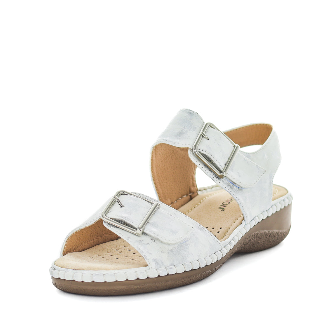 Must-SVP-02 Aerocushion Must Womens Sandals - Silver Print (9043146866911) (8788794245343)