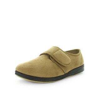 Panda Eli Men's Slippers - Tan Suede (9005719060703)