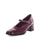 Wilde Sayge Womens Heels - Wine Patent (8998794428639)