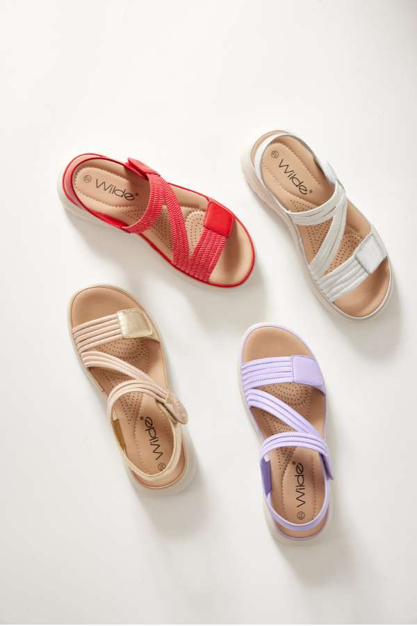 Wilde Sannah Womens Sandals - Gold Shimmer (9085695394015)