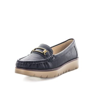Wilde Sanvi Womens Slip Ons - Black Smooth (9003585306847)