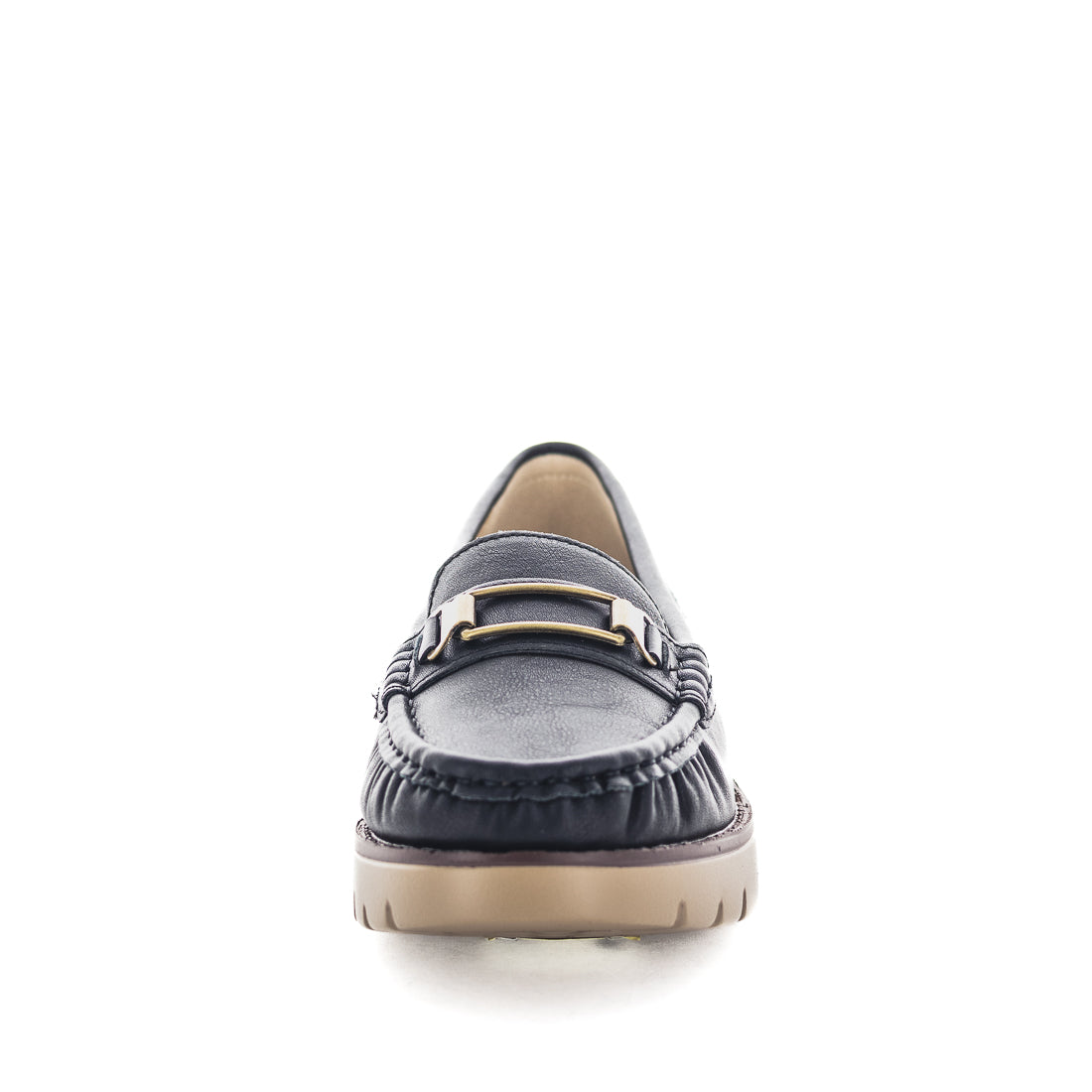 Wilde Sanvi Womens Slip Ons - Black Smooth (9003585306847)