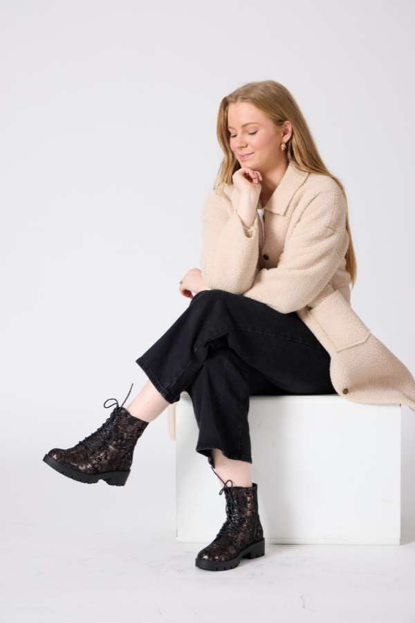 Wilde Scotlyn Womens Boots - Black Bronze (8996146741471)