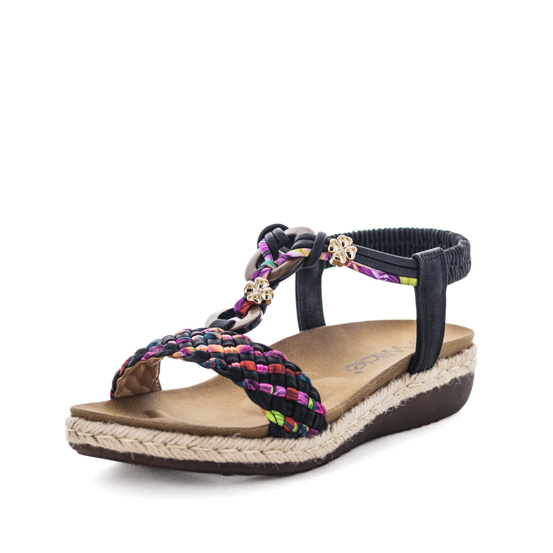 Sharleen-BLKMULTI-02 Wilde Sharleen Women's Sandals - Black Multi (9152451936479)