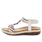 Wilde Sharleen Women's Sandals - White Multi (9152451903711)