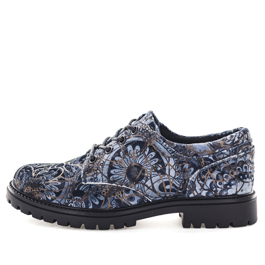 Wilde Silky Womens Flats - Blue Multi (8996146708703)