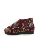 Panda Efran Women's Bootie Slippers - Burgundy Floral (9005720142047)