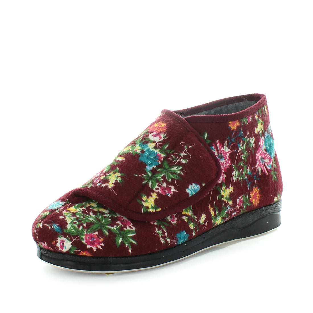 efran_burgfloral02 Panda Efran Women's Bootie Slippers - Burgundy Floral (9005720142047)