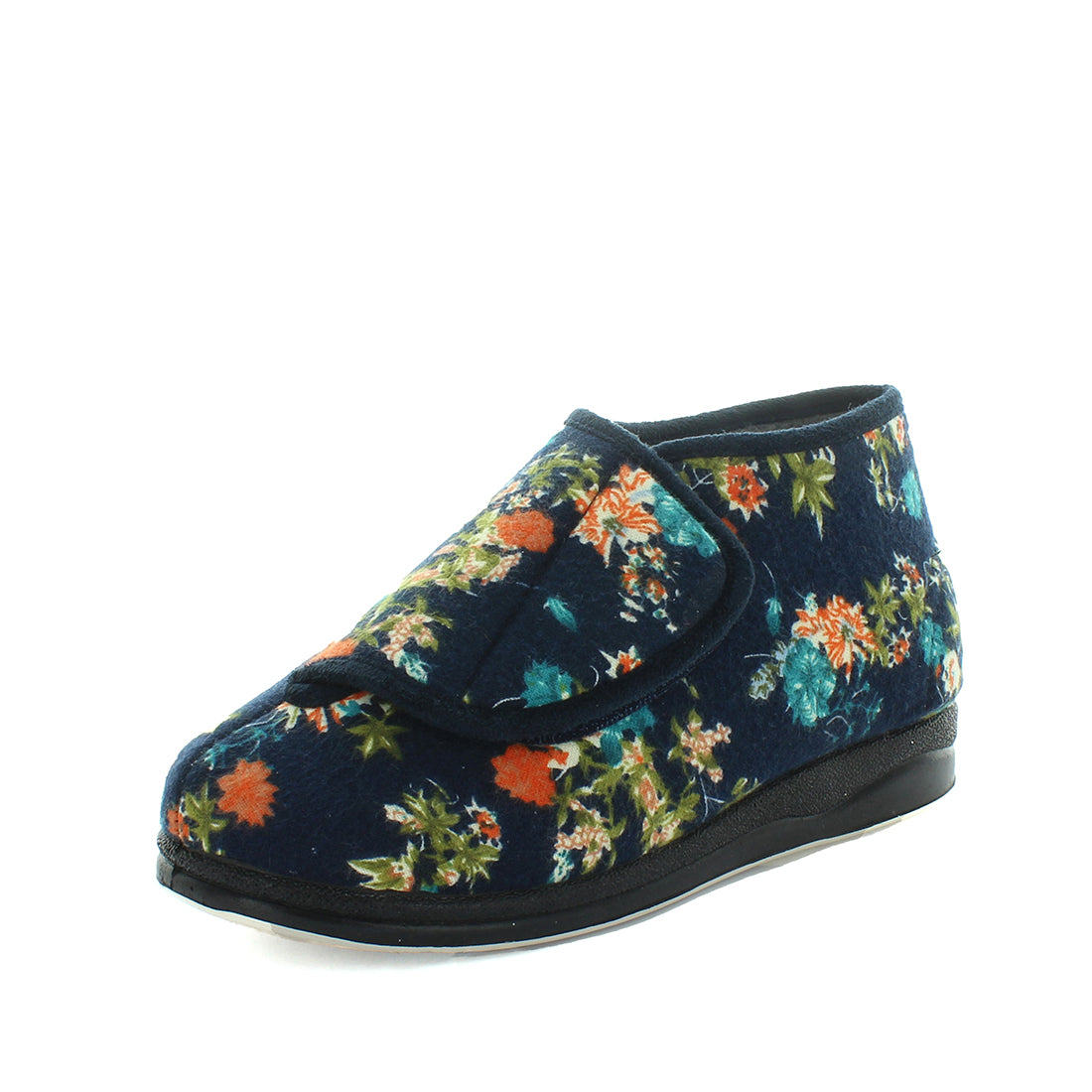 efran_navyfloral02 Panda Efran Women's Bootie Slippers - Navy Floral (9005720240351)