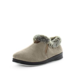 Panda Elivia Women's Bootie Slippers - Taupe (9003590615263)