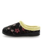 Panda Endy Women's Slippers - Black Embroidery (9005719453919)