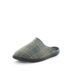 Panda Errol Men's Slippers - Grey Check (9005719650527)