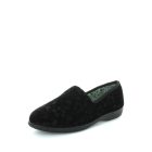 Panda Ethany Women's Slippers - Black Embossed (9005719945439)