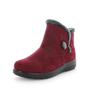 Panda Eugenia Women's Bootie Slippers - Burgundy (9003573117151)