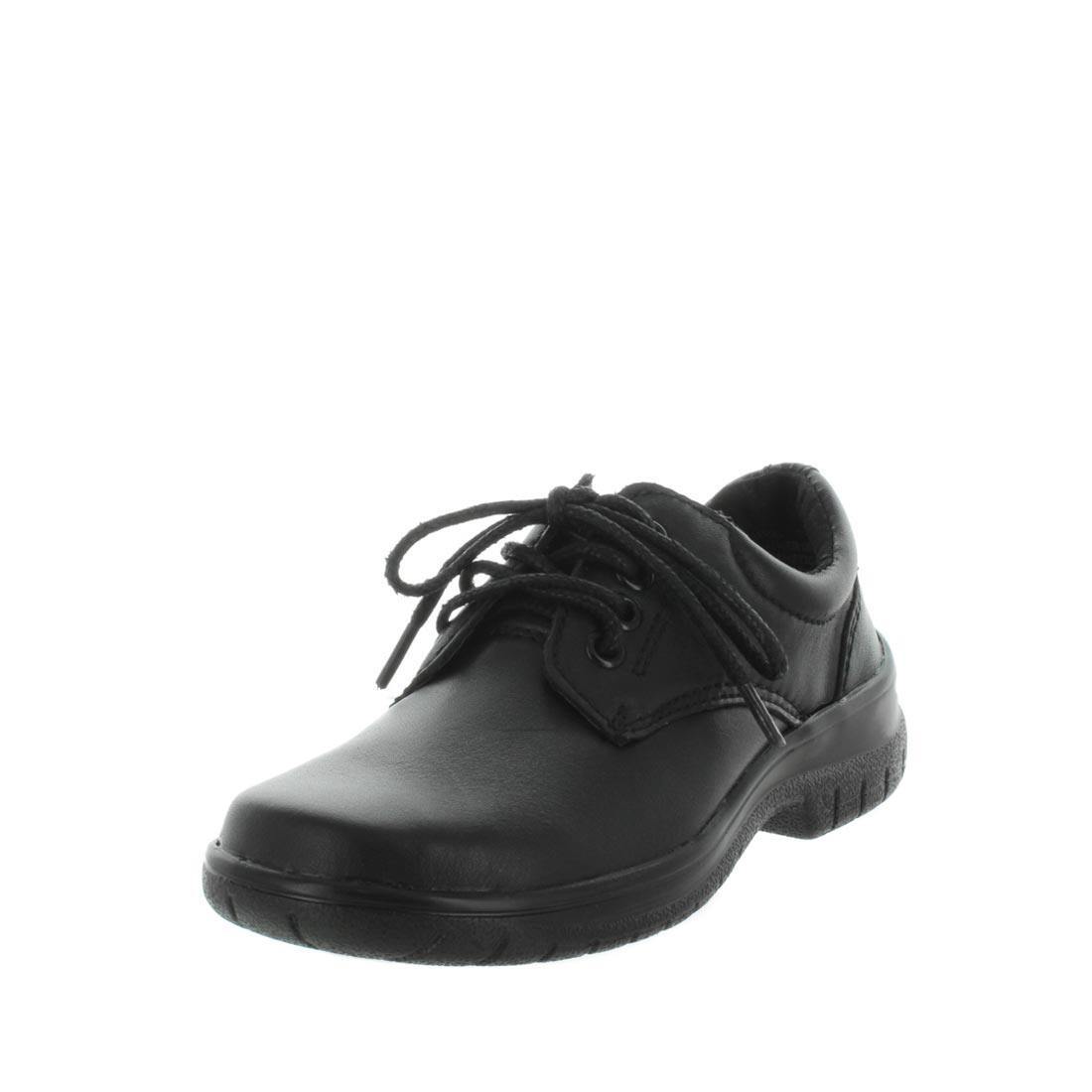 WJAMEL2-BLS-1 Wilde School Jamel2 School Shoes - Black Smooth (8842580852959)