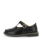 Wilde School Jarra Girls School Shoes - Black Off Shine (8842580918495)