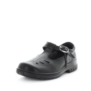 Wilde School Jarrell Boys School Shoes - Black Smooth (8842581344479)