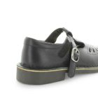 Wilde School Jeanie Girls School Shoes - Black Smooth (8842580394207)