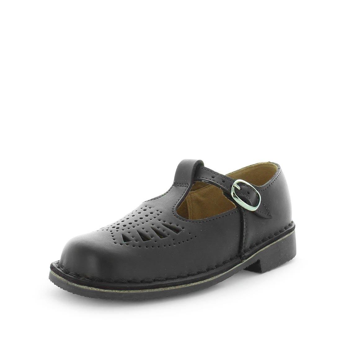 jennyY-blk02_1 Wilde School Jenny-Jnr Girls School Shoes - Black Smooth (8842580033759)
