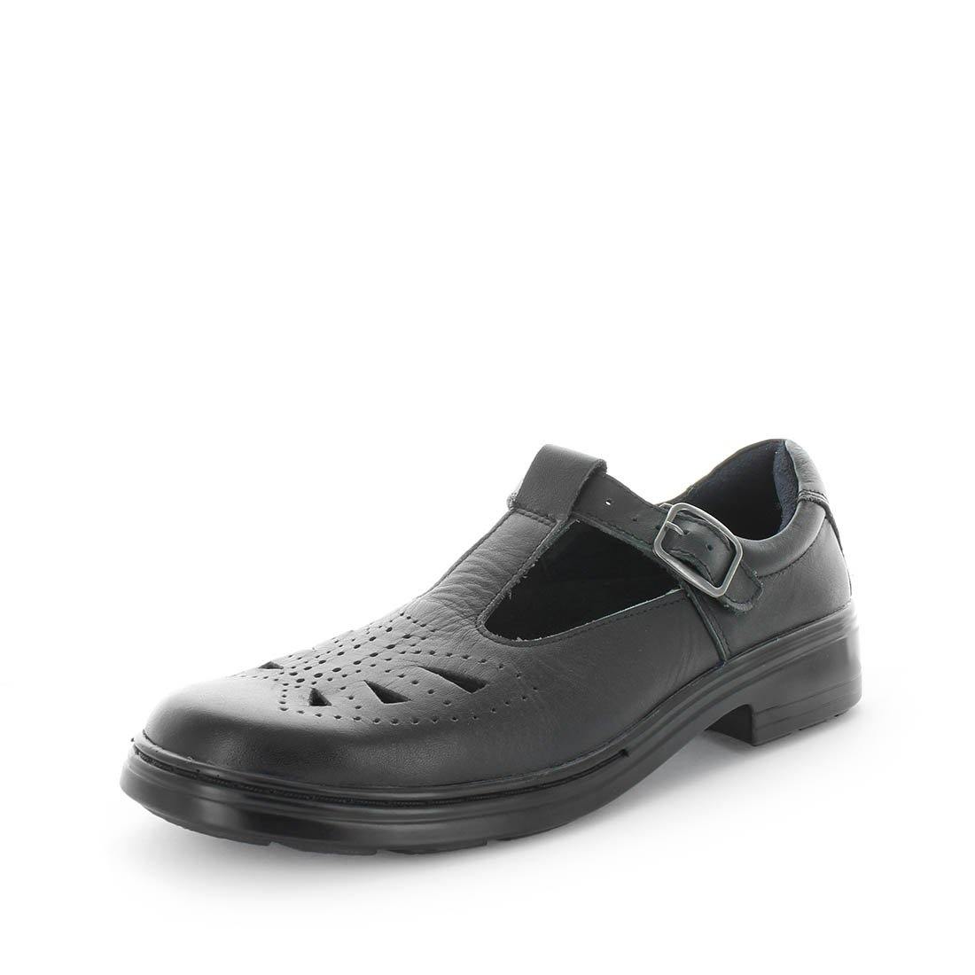 jesse_blk02 Wilde School Jesse Girls School Shoes - Black Smooth (8842579640543)
