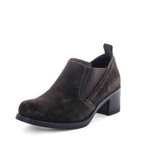 Zola Helena Women's Gusset Slip Ons - Chocolate Nubuck