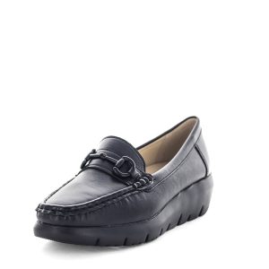 Wilde Sari Women's Loafers - Black Smooth